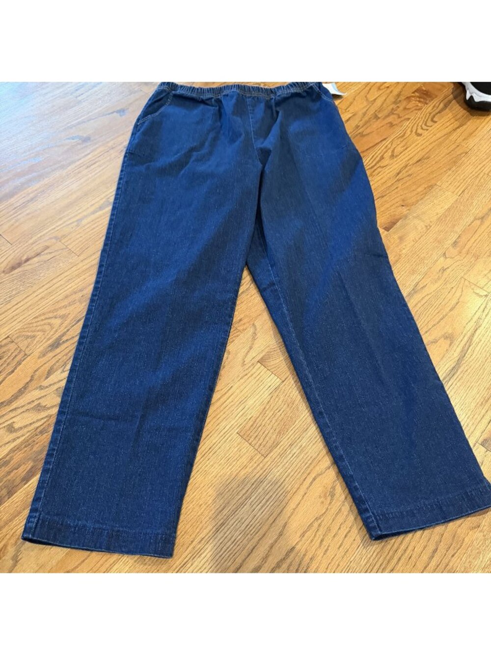 Croft & Barrow Womens Pull on Stretch Jeans 2X Straight Leg Mid Rise New